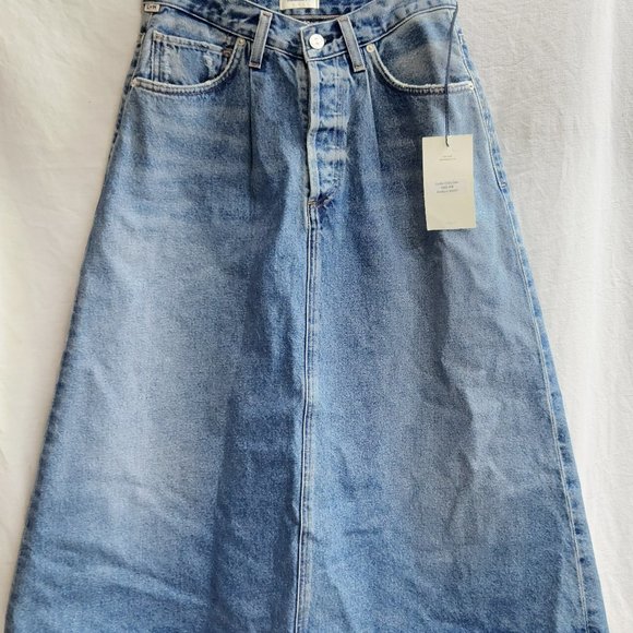 Women's Citizens of Humanity CECILIA Blue Denim Skirt size 27 - Picture 1 of 5